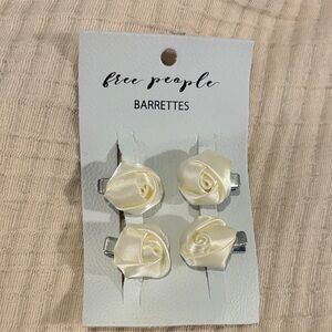 Free People Ivory Rose Hair Clips